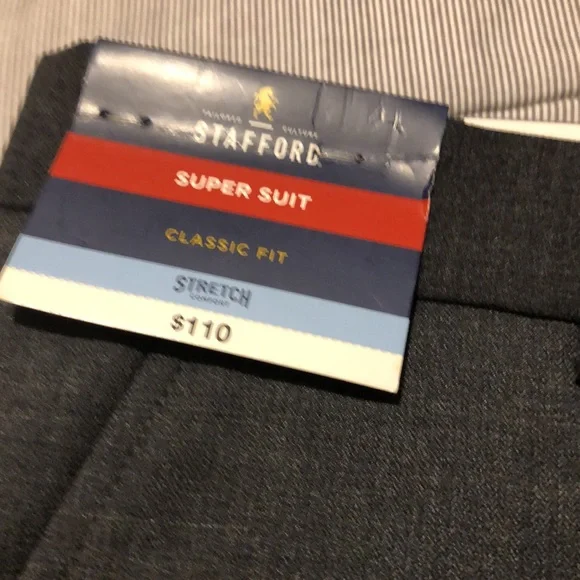 NWT STAFFORD men’s pants size 36x30 - Picture 4 of 5